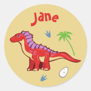 Baby Dinosaur Amargasaurus Ronde Sticker