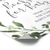 Baby Dinosaur Baby shower Books for Baby Sign Poster (Hoek)