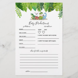 Baby Dinosaur Baby shower Game