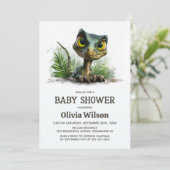 Baby Dinosaur Baby Shower Invitation (Debout devant)