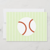 Baby Dinosaur Baseball 1-jarig feest Kaart (Achterkant)