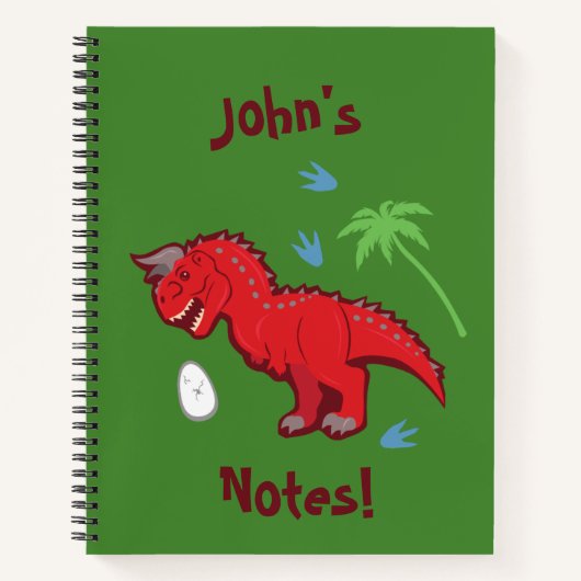 Baby Dinosaur Carnotaurus Notitieboek (Voorkant)