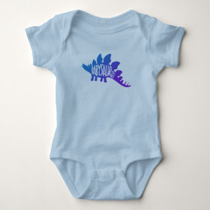 Baby Dinosaur Cute Design in Blue Romper