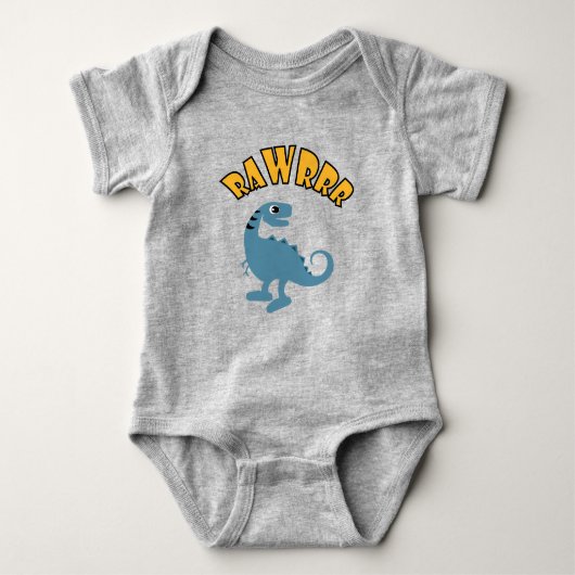Baby Dinosaur Design - Baby Jersey Bodysuit (Voorkant)