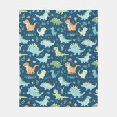 Baby Dinosaur Fleece Deken (Voorkant)