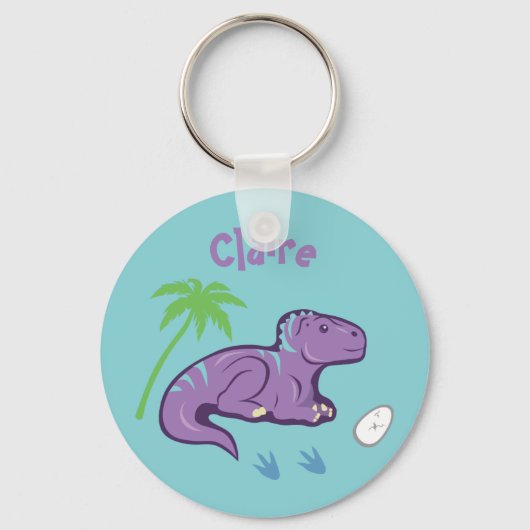 Baby Dinosaur Iguanodon Sleutelhanger (Voorkant)