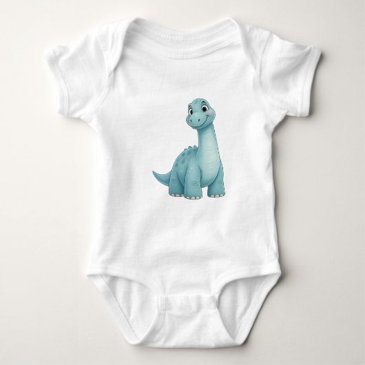 Baby Dinosaur Jersey Bodysuit - Comfort and Style  (Voorkant)