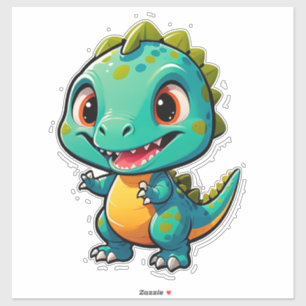Baby Dinosaur Karakter voor Kinderen Sticker