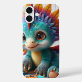 Baby Dinosaur-ontwerp iPhone 16 Plus Hoesje