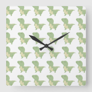 Baby Dinosaur-ontwerp Vierkante Klok