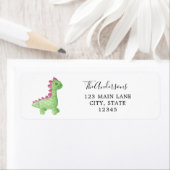 Baby Dinosaur Return Address Label (Insitu)