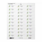 Baby Dinosaur Return Address Label (Full Sheet)