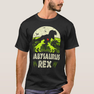 Baby Dinosaur T Rex Babysaurus 2 Kinder gezinsafst T-shirt