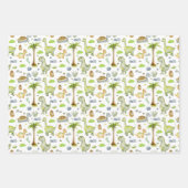 Baby Dinosauriwitjes Inpakpapier Vel (Voorkant)