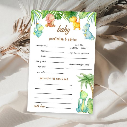 Baby Dinosaurs voorspellingen spel Flyer