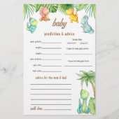 Baby Dinosaurs voorspellingen spel Flyer (Voorkant)