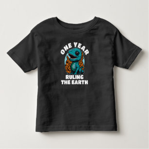Baby Dinosaurus Een Jaar Oud Verjaardag Kinder Shirts