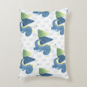 Baby Dinosaurus en bergen Accent Kussen (Voorkant(Verticaal))