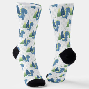 Baby Dinosaurus en bergen Sokken