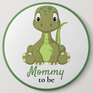 Baby Dinosaurus Mama Baby shower Button