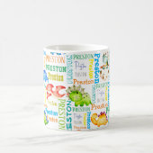 Baby dinosaurus op maat koffiemok (Center)