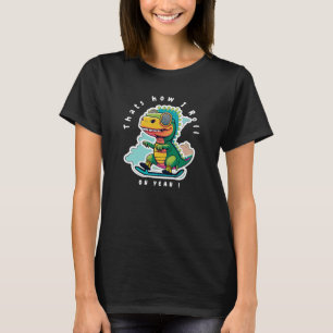 Baby Dinosaurus Schaatsen Zo ga ik te werk T-shirt