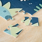 Baby-dinosauruspatroon Legpuzzel (Zijkant)