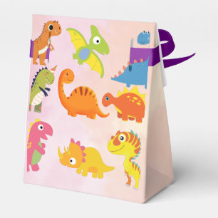 Baby Dinosaurussen met pastelachtergrond Bedankdoosjes