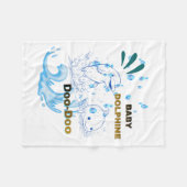 Baby Dolfijn Fleece Deken (Voorkant (Horizontaal))