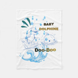 Baby Dolfijn Fleece Deken