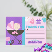 Baby Doll Bedankt Kaarten met enveloppen