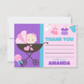 Baby Doll Merci Cartes avec Enveloppes (Devant)