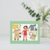 Baby Doll Paper Doll Briefkaarten (Staand voorkant)