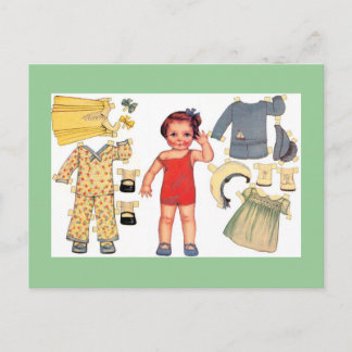 Baby Doll Paper Doll Briefkaarten