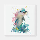 Baby Dolphin Magnet Magneet (Voorkant)