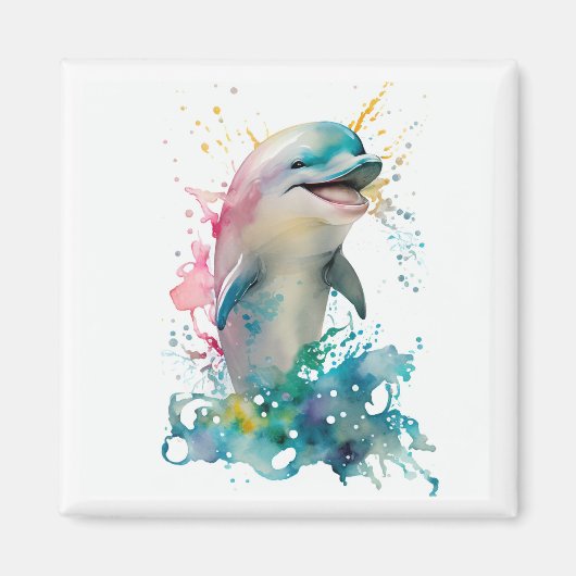 Baby Dolphin Magnet Magneet (Voorkant)