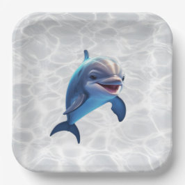 Baby Dolphin Platter Papieren Bordje