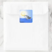 Baby Dolphin Vierkante Sticker (Tas)