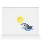Baby Dolphin Wenskaart (Binnen Horizontaal (Boven))