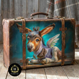 Baby Donkey Angel Nursery Furniture Decoupage Tissuepapier