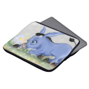 Baby Donkey- en Daisy-laptophoes Laptop Sleeve