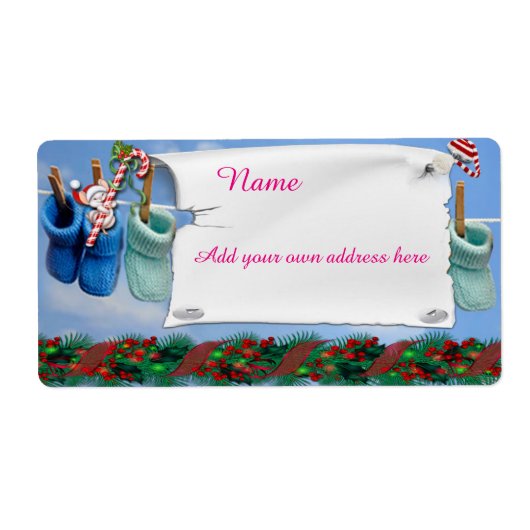 Baby douche etiket (Voorkant)