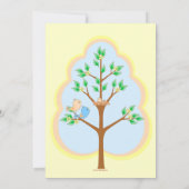 Baby douwer-uitvindingen van de vogelfamilie kaart (Achterkant)