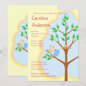 Baby douwer-uitvindingen van de vogelfamilie kaart (Voorkant / Achterkant)