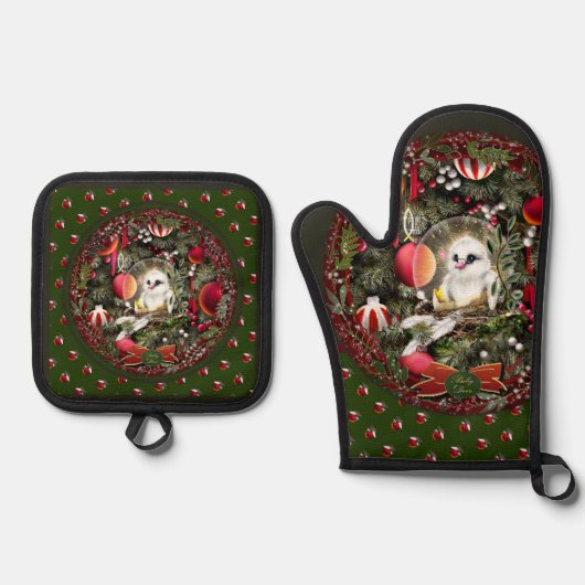 Baby Dove Ovenwant & Pannenlap Set (Voorkant)