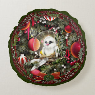 Baby Dove Rond Kussen