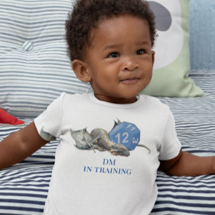 Baby Draak DM-in-Training Dobbelsteen Rollenspel Romper