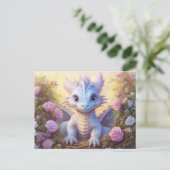 Baby Dragon Briefkaart (Staand voorkant)
