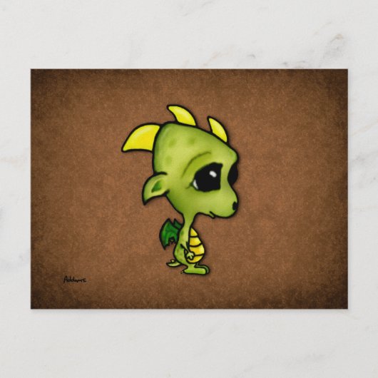 Baby Dragon Briefkaart (Voorkant)