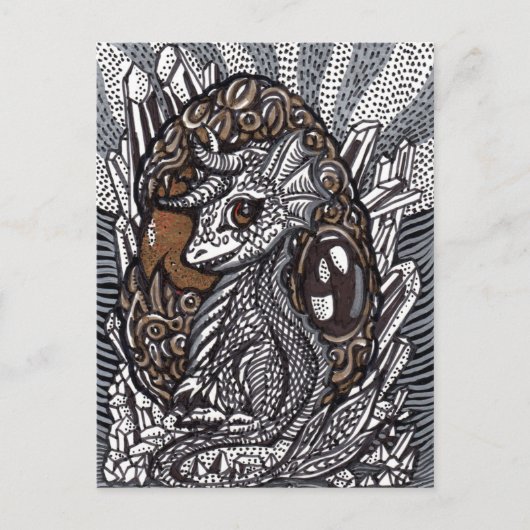 Baby Dragon Briefkaart (Voorkant)